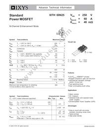 IXTH60N25 Datasheet Cover