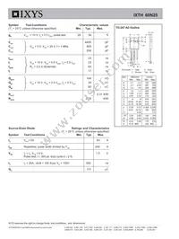 IXTH60N25 Datasheet Page 2