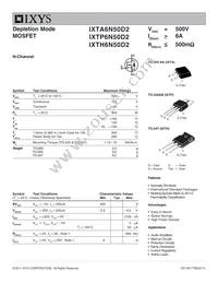 IXTH6N50D2 Datasheet Cover