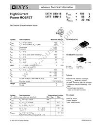 IXTH88N15 Datasheet Cover