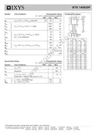 IXTK140N20P Datasheet Page 2