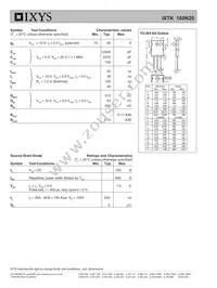IXTK160N20 Datasheet Page 2