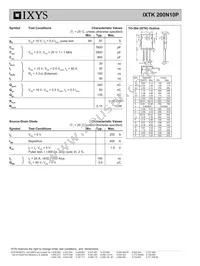 IXTK200N10P Datasheet Page 2