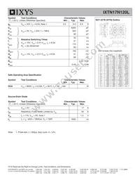 IXTN17N120L Datasheet Page 2