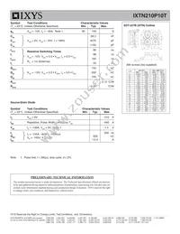 IXTN210P10T Datasheet Page 2