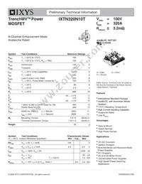 IXTN320N10T Datasheet Cover