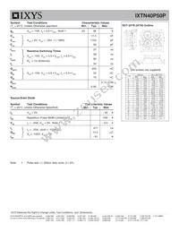 IXTN40P50P Datasheet Page 2