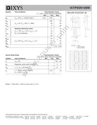 IXTP05N100M Datasheet Page 2