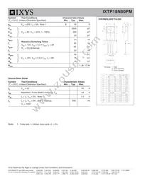 IXTP18N60PM Datasheet Page 2