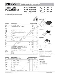 IXTQ160N085T Datasheet Cover