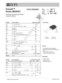 IXTQ200N06P Datasheet Cover