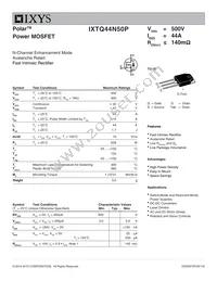 IXTQ44N50P Datasheet Cover