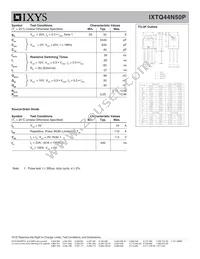 IXTQ44N50P Datasheet Page 2