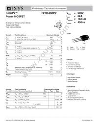 IXTQ480P2 Datasheet Cover