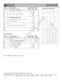 IXTR170P10P Datasheet Page 2