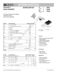 IXTR210P10T Datasheet Cover