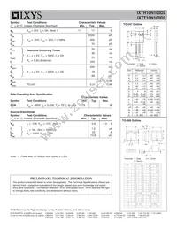 IXTT10N100D2 Datasheet Page 2