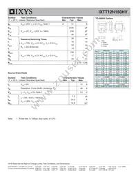 IXTT12N150HV Datasheet Page 2