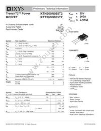 IXTT360N055T2 Datasheet Cover