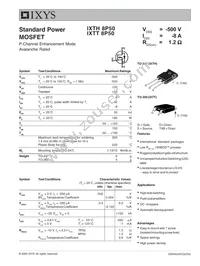 IXTT8P50 Datasheet Cover