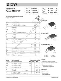 IXTV22N60PS Datasheet Cover