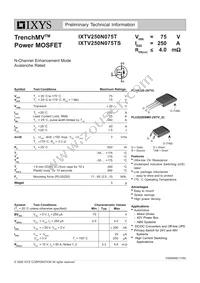 IXTV250N075TS Datasheet Cover