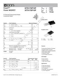 IXTX170P10P Datasheet Cover