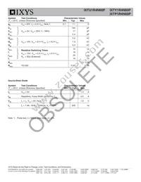 IXTY1R4N60P TRL Datasheet Page 2