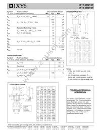 IXTY44N10T Datasheet Page 2