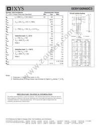 IXXH100N60C3 Datasheet Page 2