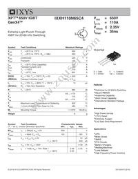 IXXH110N65C4 Datasheet Cover