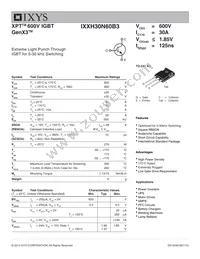 IXXH30N60B3 Datasheet Cover