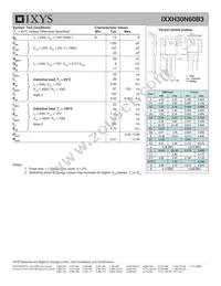 IXXH30N60B3 Datasheet Page 2