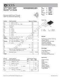 IXXH30N60C3D1 Datasheet Cover