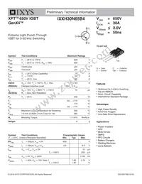 IXXH30N65B4 Datasheet Cover