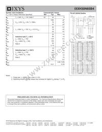 IXXH30N65B4 Datasheet Page 2