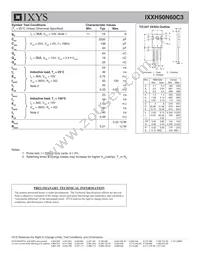 IXXH50N60C3 Datasheet Page 2