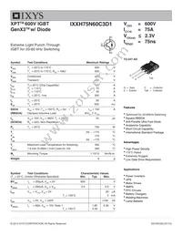 IXXH75N60C3D1 Datasheet Cover