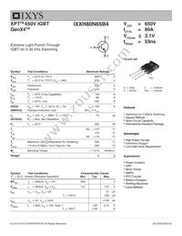 IXXH80N65B4 Datasheet Cover