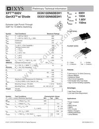 IXXK100N60B3H1 Datasheet Cover