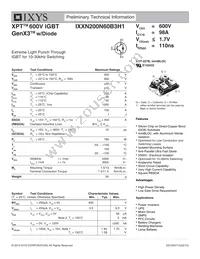 IXXN200N60B3H1 Datasheet Cover