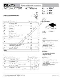 IXYF30N450 Datasheet Cover