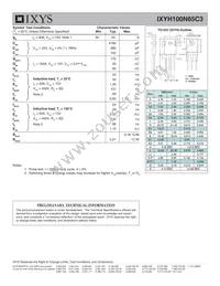 IXYH100N65C3 Datasheet Page 2