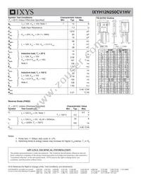 IXYH12N250CV1HV Datasheet Page 2