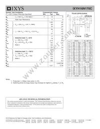 IXYH16N170C Datasheet Page 2