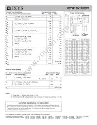 IXYH16N170CV1 Datasheet Page 2