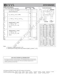 IXYH16N250C Datasheet Page 2