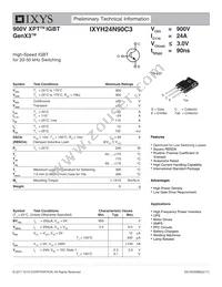 IXYH24N90C3 Datasheet Cover