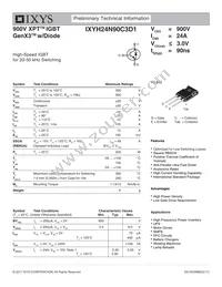 IXYH24N90C3D1 Datasheet Cover