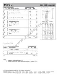 IXYH30N120C3D1 Datasheet Page 2
